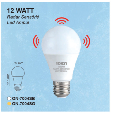 10 Watt Radar Sensörlü Led Ampül 