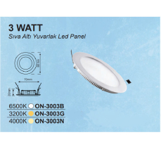 3w Led Panel Slim