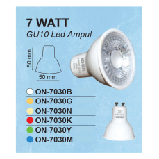 10EN 7w Gu10 Duylu Led Ampül