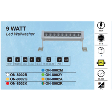 9w 30cm Duvar Boyama Walwasher