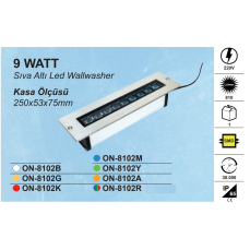 9w 25cm Sıva Altı Walwasher